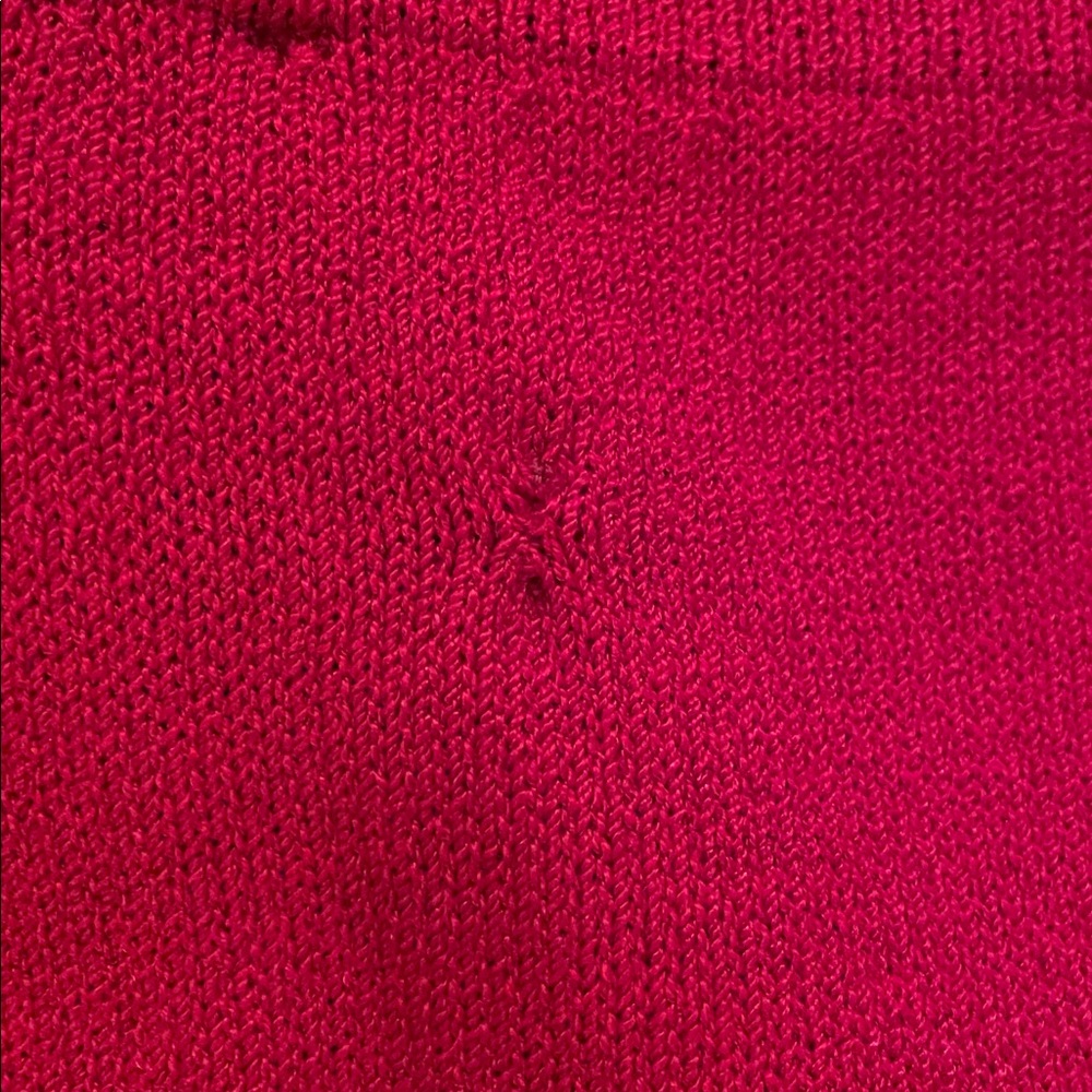 St John Vibrant Red Wide-Leg Pants - Picture 4 of 5